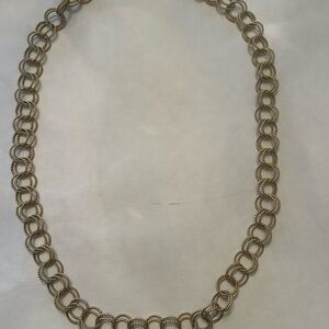 Classic, long, gold chain necklace. Well made